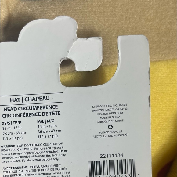 Pizza Slice Dog Costume 1 Pc NWT M/L Halloween Dress Up Party Dog - Picture 4 of 4